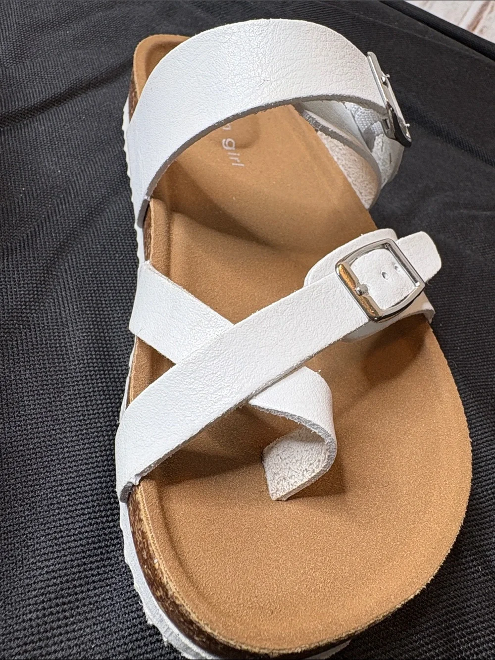 Madden Girl Toe  Sandals White Adjustable Sandals Size 13